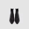 Bottines en cuir noir de style western - Label LWG